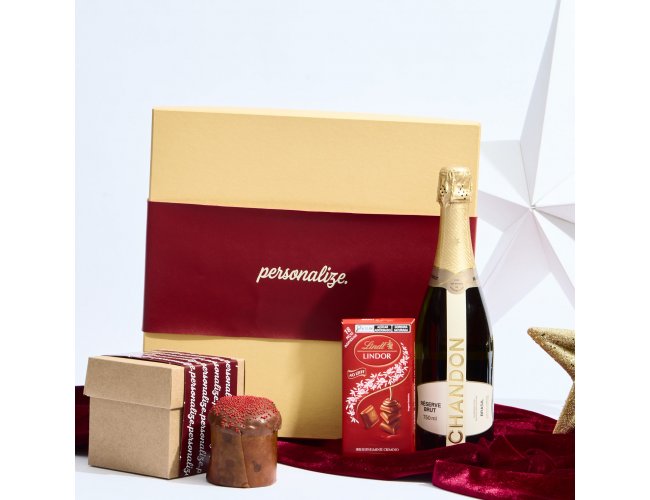Kit Confraternizao Caixa e Chandon Personalizada