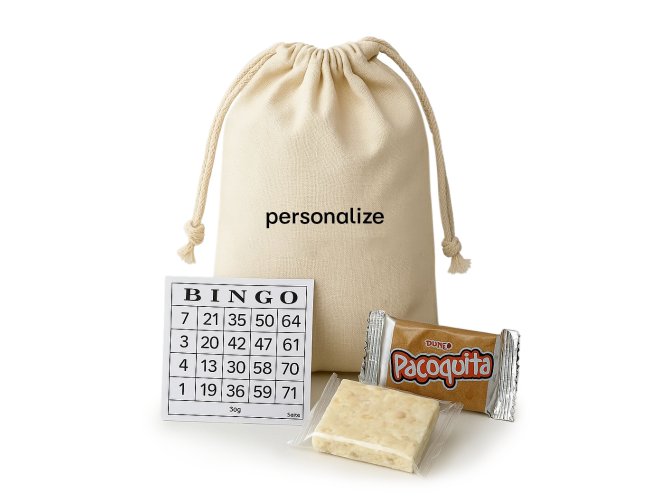 KIT JUNINO NO SAQUINHO COM BINGO | LUKKA BRINDES